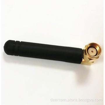 433MHz Rubber Duck Antenna Right Angle Connector SMA Straight Connector